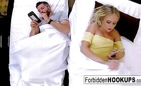blondy rides her lucky step-brother